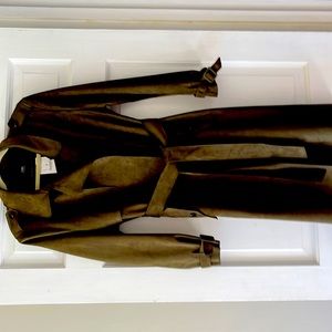 Zara Outerwear Faux Suede Trench Coat